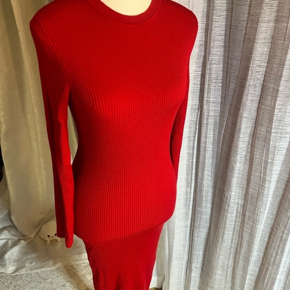 ❤️‍🔥Primark Red Long Sleeve Bodycon Cocktail Dress🔥❤️‍🔥 - Picture 3 of 4
